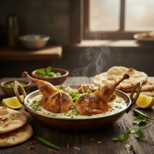 desi batar aghani karahi