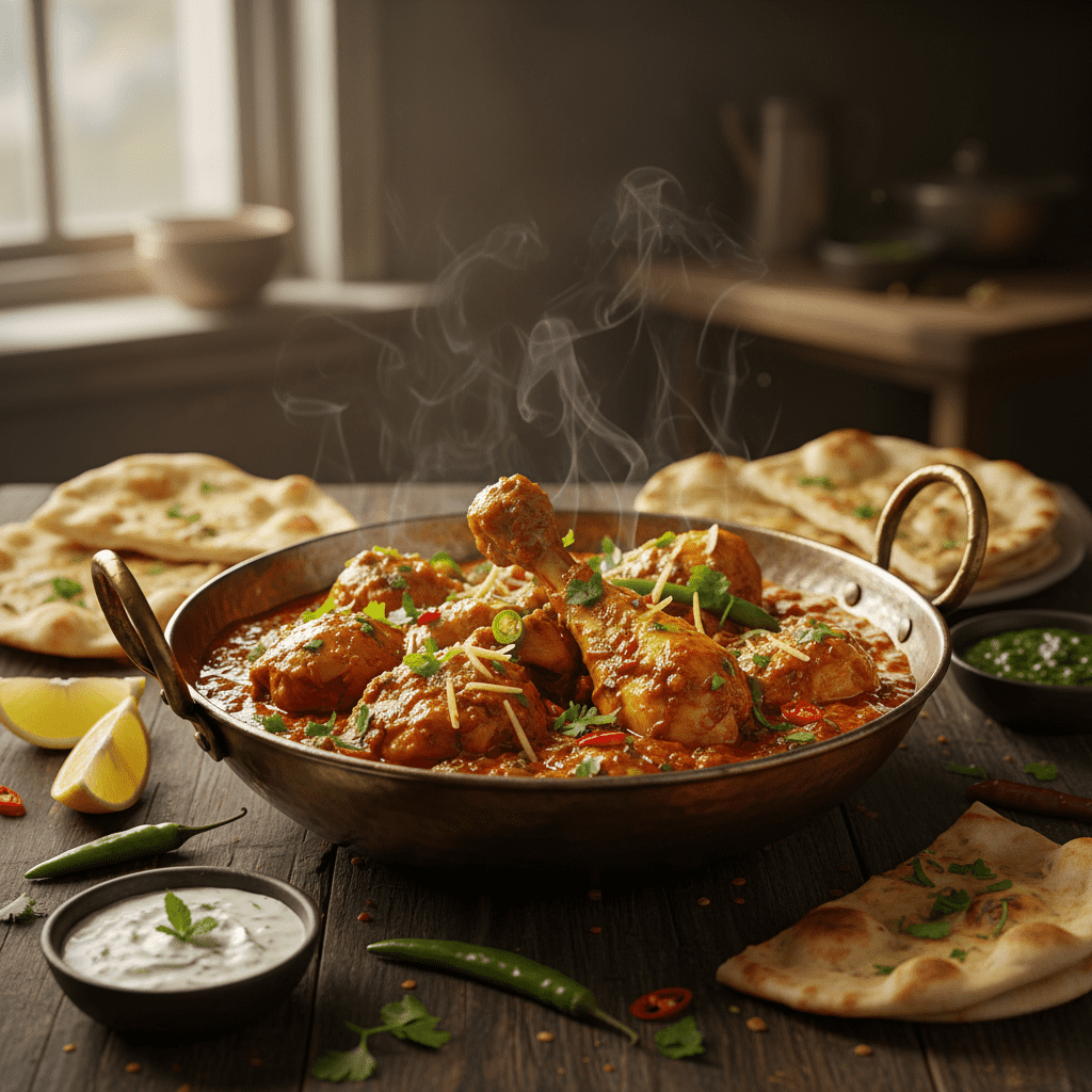 chicken desi murgh karahi