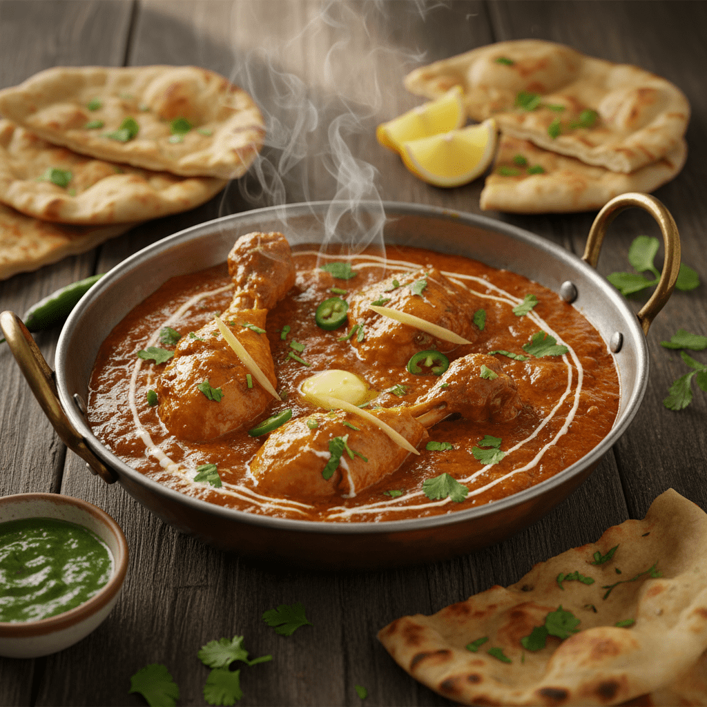 chicken desi makhan murgh karahi