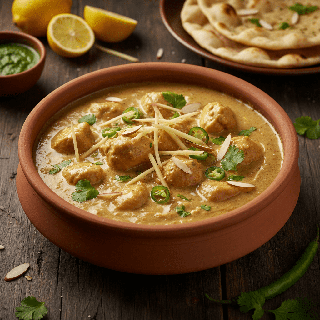 chicken badami bone less handi bashir ahmad desi karahi