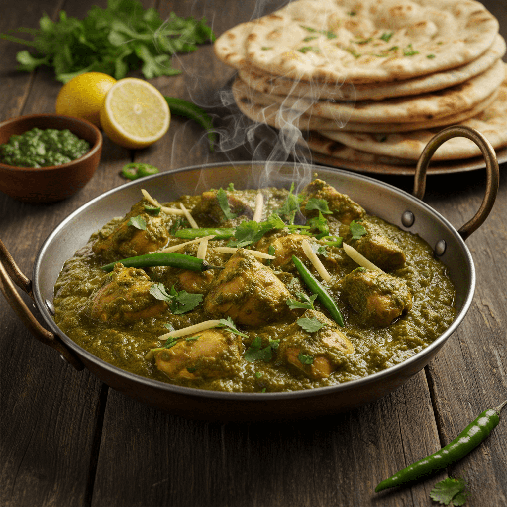 chicken hari mirch bone less karahi